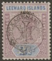 Click for more photos and details Leeward Islands 1897 QV Jubilee Overprint 2½d Dull Mauve and Blue Mint SG11