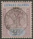 Leeward Islands 1897 QV Jubilee Overprint 2½d Dull Mauve and Blue Mint SG11