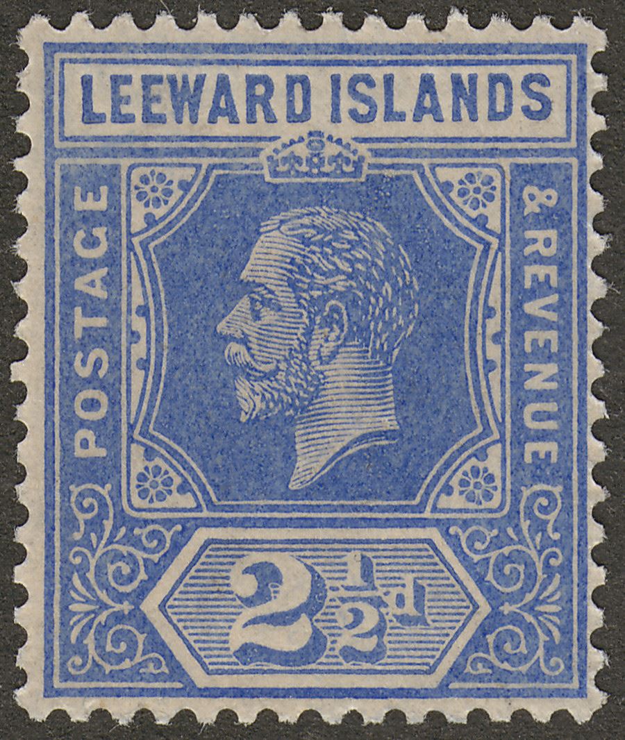 Leeward Islands 1913 KGV 2½d Blue Mint SG50