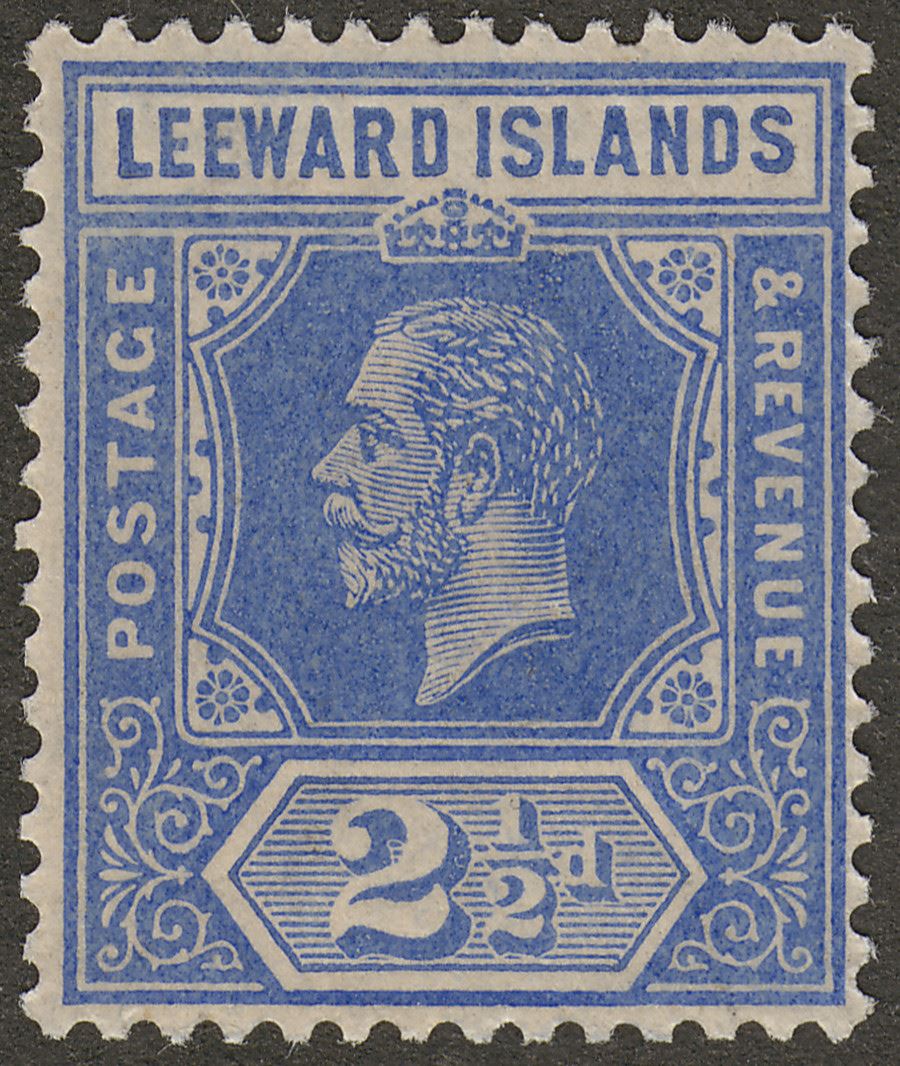 Leeward Islands 1913 KGV 2½d Blue Mint SG50