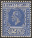 Click for more photos and details Leeward Islands 1913 KGV 2½d Blue Mint SG50