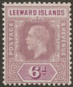 Click for more photos and details Leeward Islands 1913 KGV 6d Lilac and Mauve Mint SG53