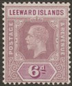 Leeward Islands 1913 KGV 6d Lilac and Mauve Mint SG53