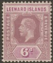Click for more photos and details Leeward Islands 1913 KGV 6d Lilac and Mauve Mint SG53