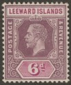 Leeward Islands 1913 KGV 6d Dull and Bright Purple Mint SG53