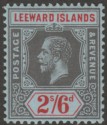 Click for more photos and details Leeward Islands 1913 KGV 2sh6d Grey-Black and Red on Blue Mint SG56