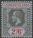 Leeward Islands 1913 KGV 2sh6d Grey-Black and Red on Blue Mint SG56