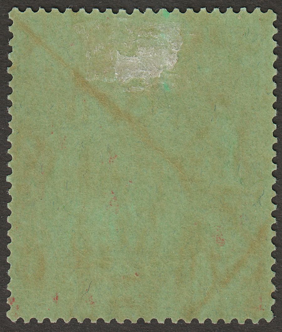 Leeward Islands 1938 KGVI 10sh Bluish Green and Deep Red Chalk Paper Mint SG113