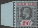 Leeward Islands 1913 KGV 2sh6d Grey-Black and Red on Blue Mint SG56