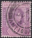 Click for more photos and details Leeward Islands 1942 KGVI 6d Purple with Broken E Variety Used SG109ab cat £400