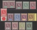 Click for more photos and details St Lucia 1904-10 King Edward VII Set to 1sh Mostly Mint SG64-75 inc SG73