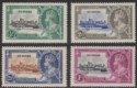Click for more photos and details St Lucia 1935 KGV Silver Jubilee Set Mint SG109-112 cat £21
