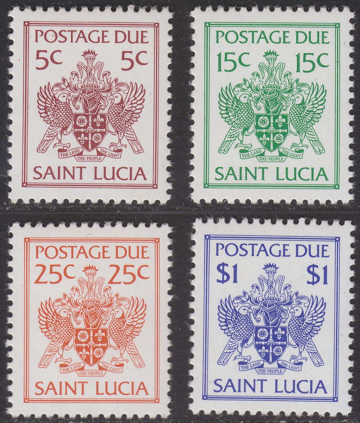 St Lucia 1981 Postage Due Set UM Mint MNH SG D13-D16