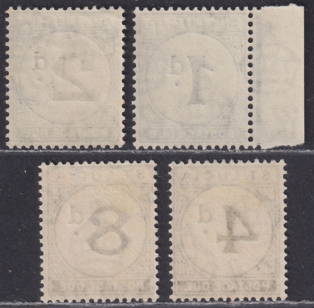 St Lucia 1933-47 KGV Postage Due Set Mint SG D3-D6 cat £50