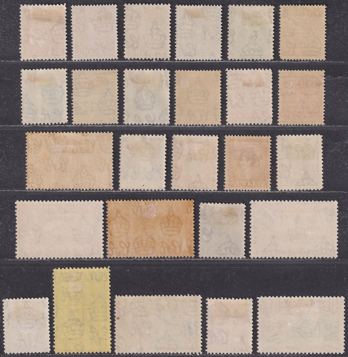 St Lucia 1938-48 KGVI Set Mint SG128-141 with Shades / Perf Varieties cat £95+