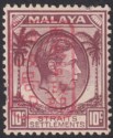 Click for more photos and details Malaya Japanese Occupation 1942 Straits 10c Red Chop Mint SG J152 cat £75 damage