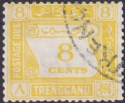 Malaya Trengganu 1937 Postage Due 8c Yellow Used* SG D3 bogus postmark