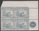 Federated Malay States 1918 KEVII Tiger 3c Plate 1 Block of Four Mint SG35