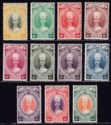 Malaya Kelantan 1937 KGVI Sultan Ismail Set to 40c Mint SG40-50 Chefs cat £200