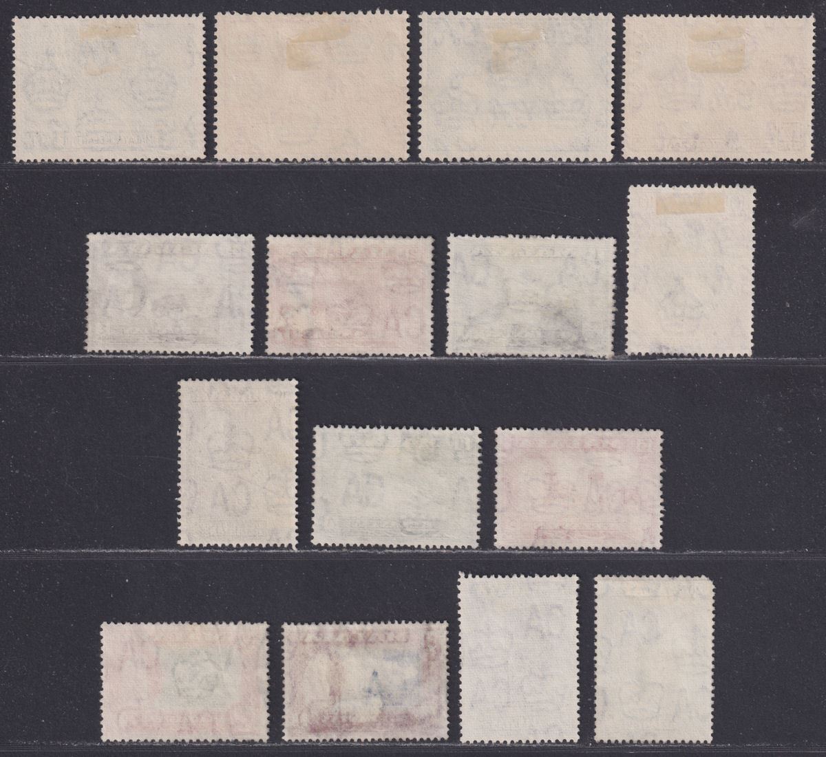 Malaya Kelantan 1949-57 KGVI-QEII Selection to $2 Used