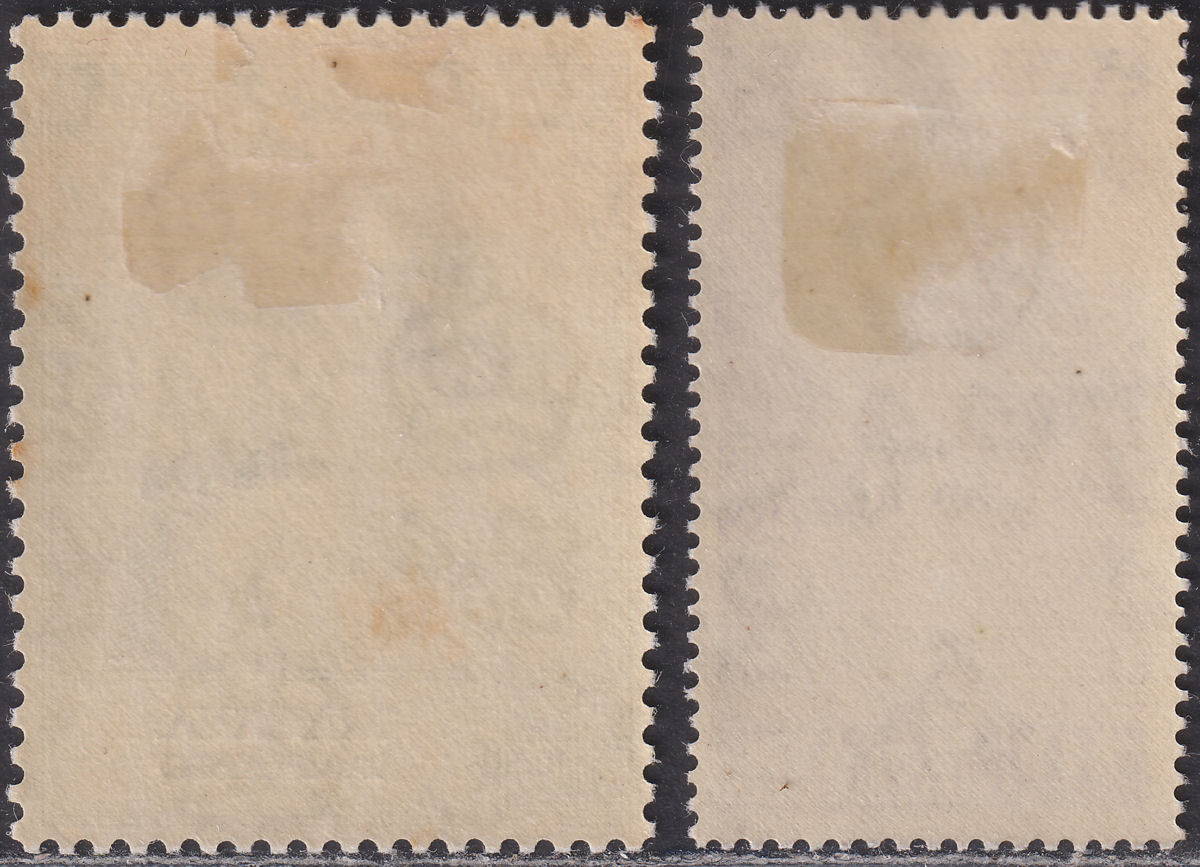 Malaya Pahang 1948 KGVI Royal Silver Wedding 10c, $5 Mint SG47-48 cat £28