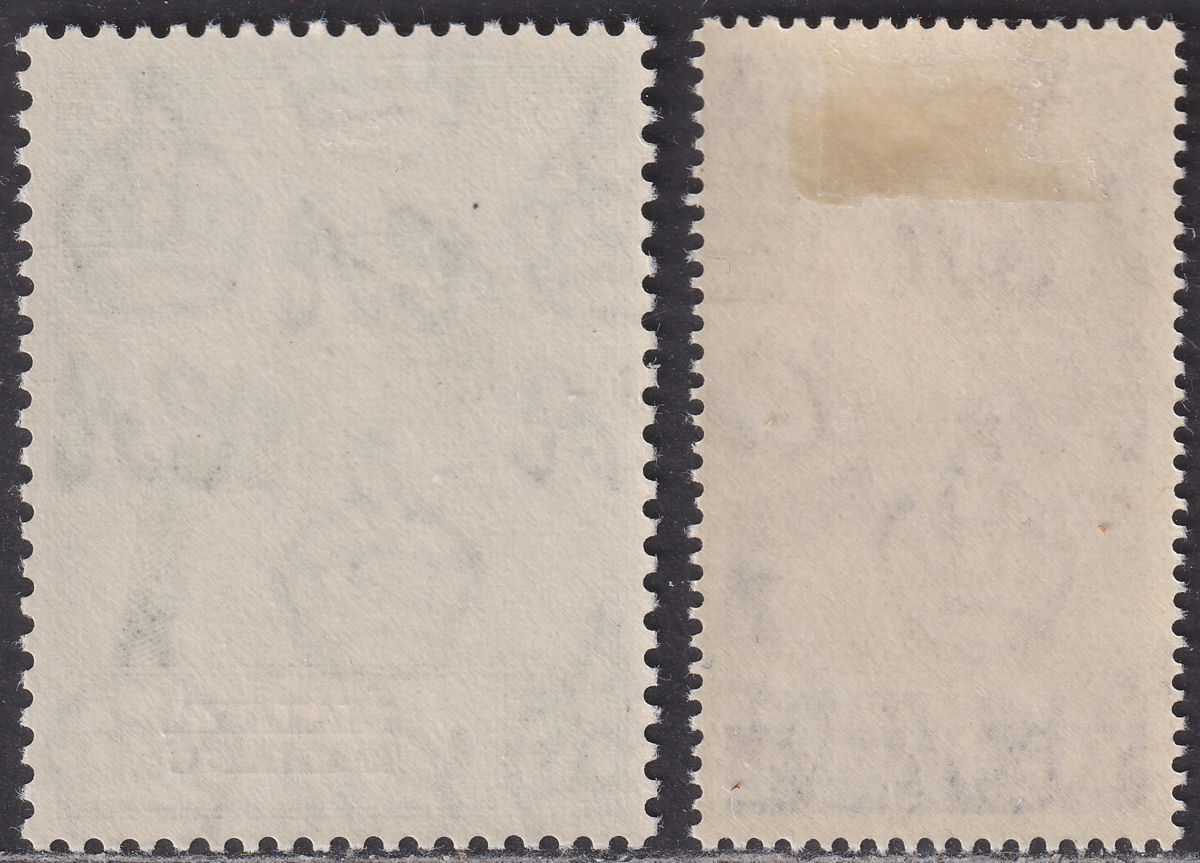Malaya Pahang 1948 KGVI Royal Silver Wedding 10c, $5 Mint SG47-48 cat £28
