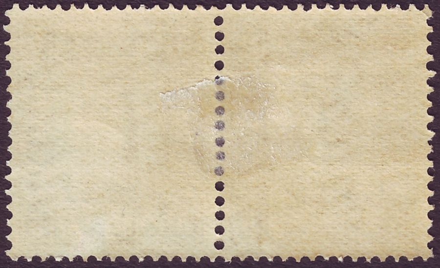 Maldive Islands 1933 KGV 5c Claret wmk sideways pair CTO Used SG13B