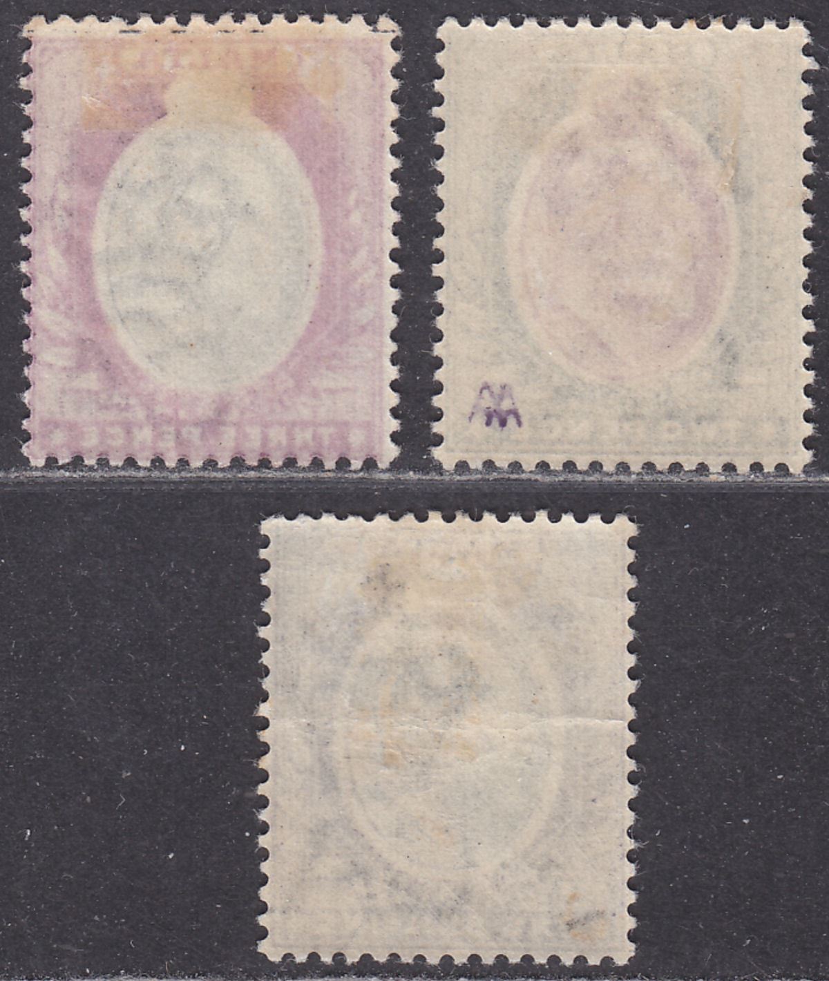 Malta 1903 King Edward VII 2d, 3d, 1sh Mint cat £66