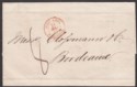Click for more photos and details Malta 1861 Unstamped Entire to Bordeaux, France with good transit marks