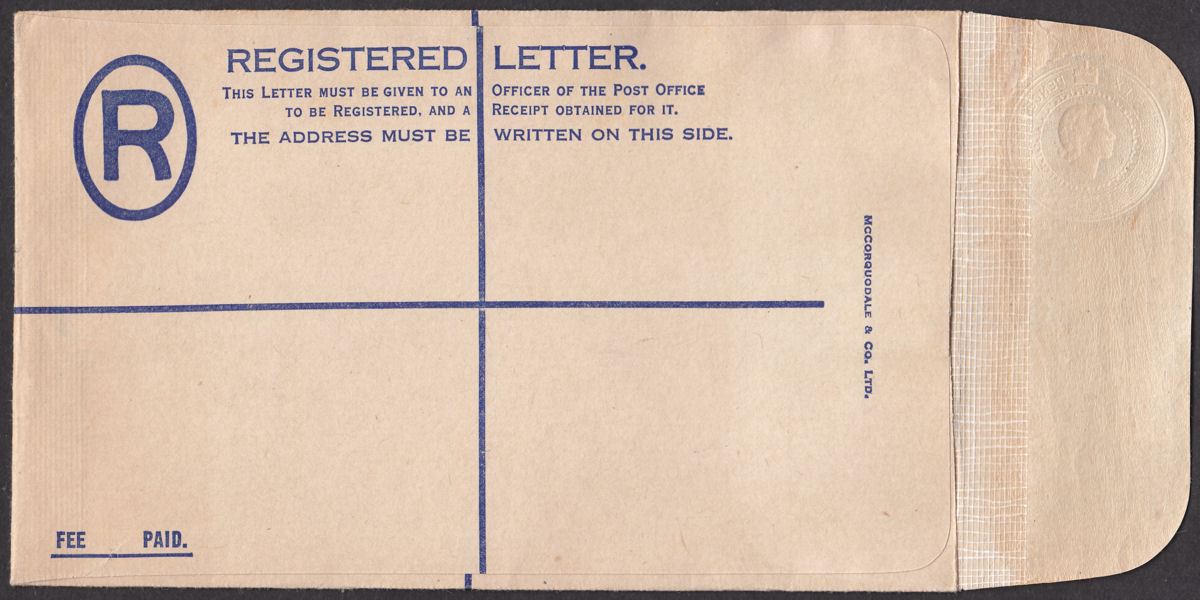 Malta 1965 QEII 6d Registered Postal Stationery Cover Unused