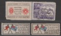 Click for more photos and details Malta Industrial Exhiibition / Royal Navy + Air Force Labels Mint / Used