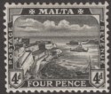 Click for more photos and details Malta 1915 KGV Valletta Harbour 4d Black Mint SG79 cat £15