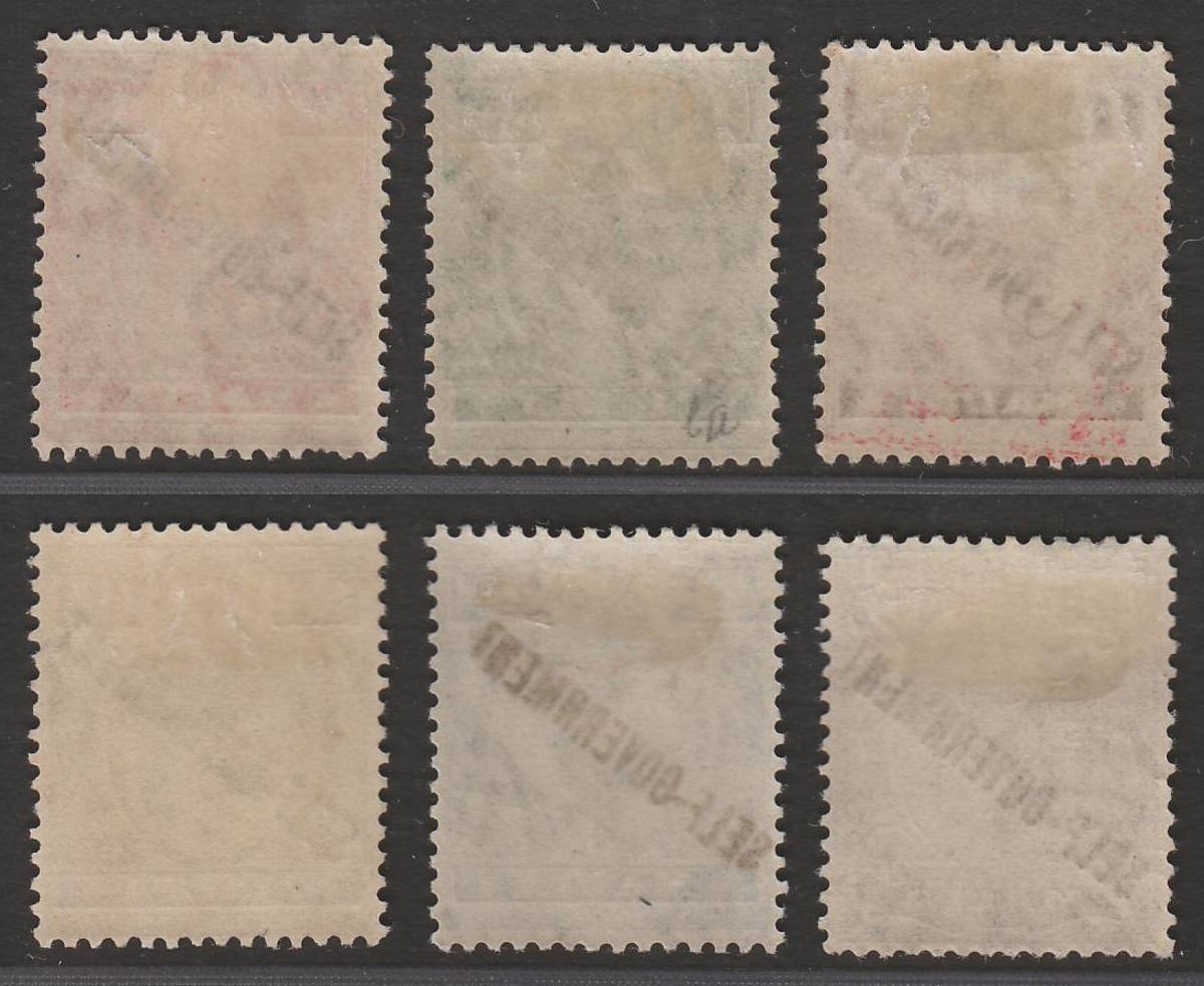 Malta 1922 King George V Self-Government Overprint Set to 6d Mint SG114-119