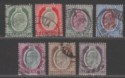 Click for more photos and details Malta 1903 King Edward VII wmk Crown CA Set Used SG38-44 cat £35