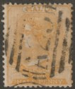 Click for more photos and details Malta 1863 Queen Victoria ½d Orange-Buff? p14 Used with A25 Postmark
