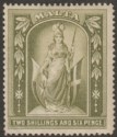 Click for more photos and details Malta 1919 KGV Figure 2sh6d Olive-Green Mint SG87 cat £75
