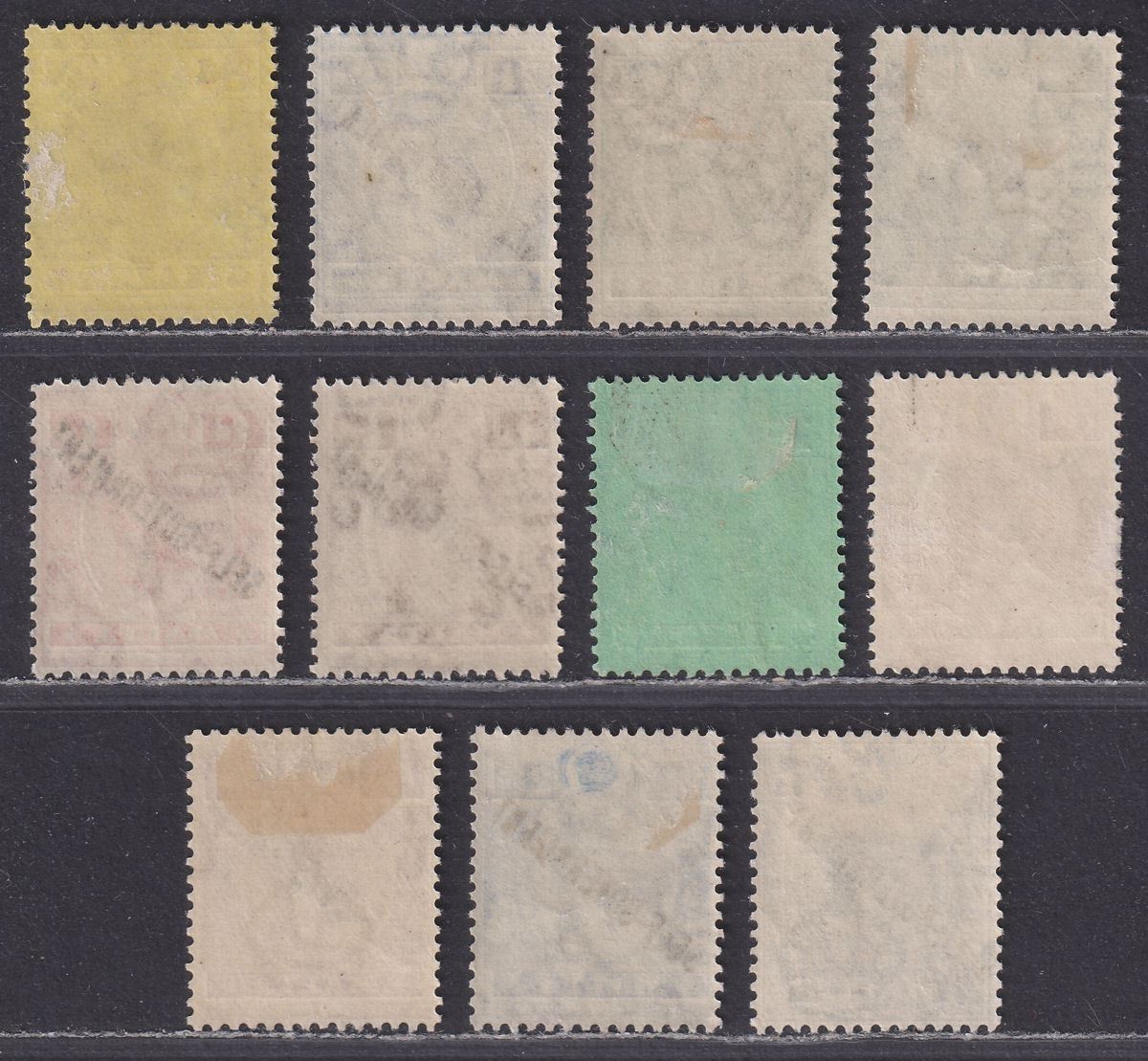 Malta 1922 KGV Self Government Overprint Selection to 1sh Mint