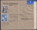 Malta 1944 KGVI 1sh, 3d Used on Airmail Cover to UK with Censor Label