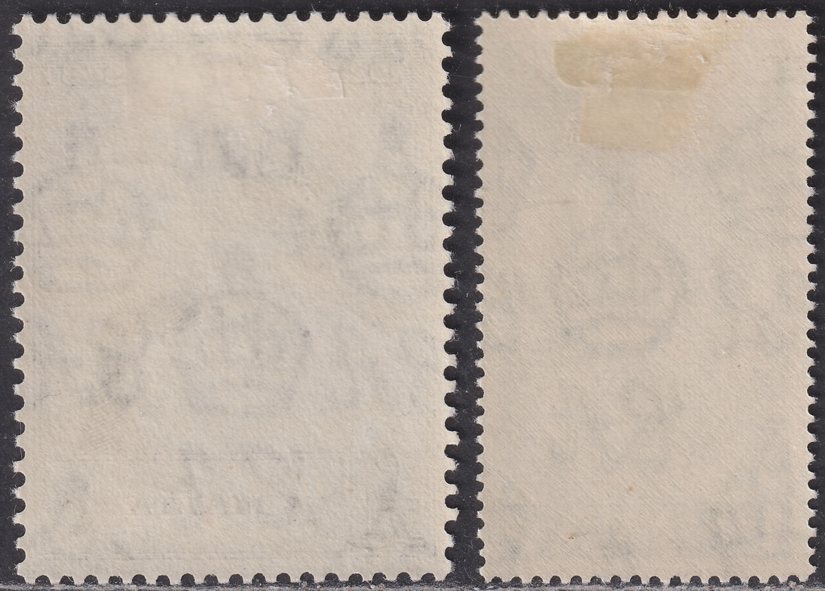 Malta 1949 KGVI Royal Silver Wedding 1d Green £1 Indigo Mint SG249-250 cat £32