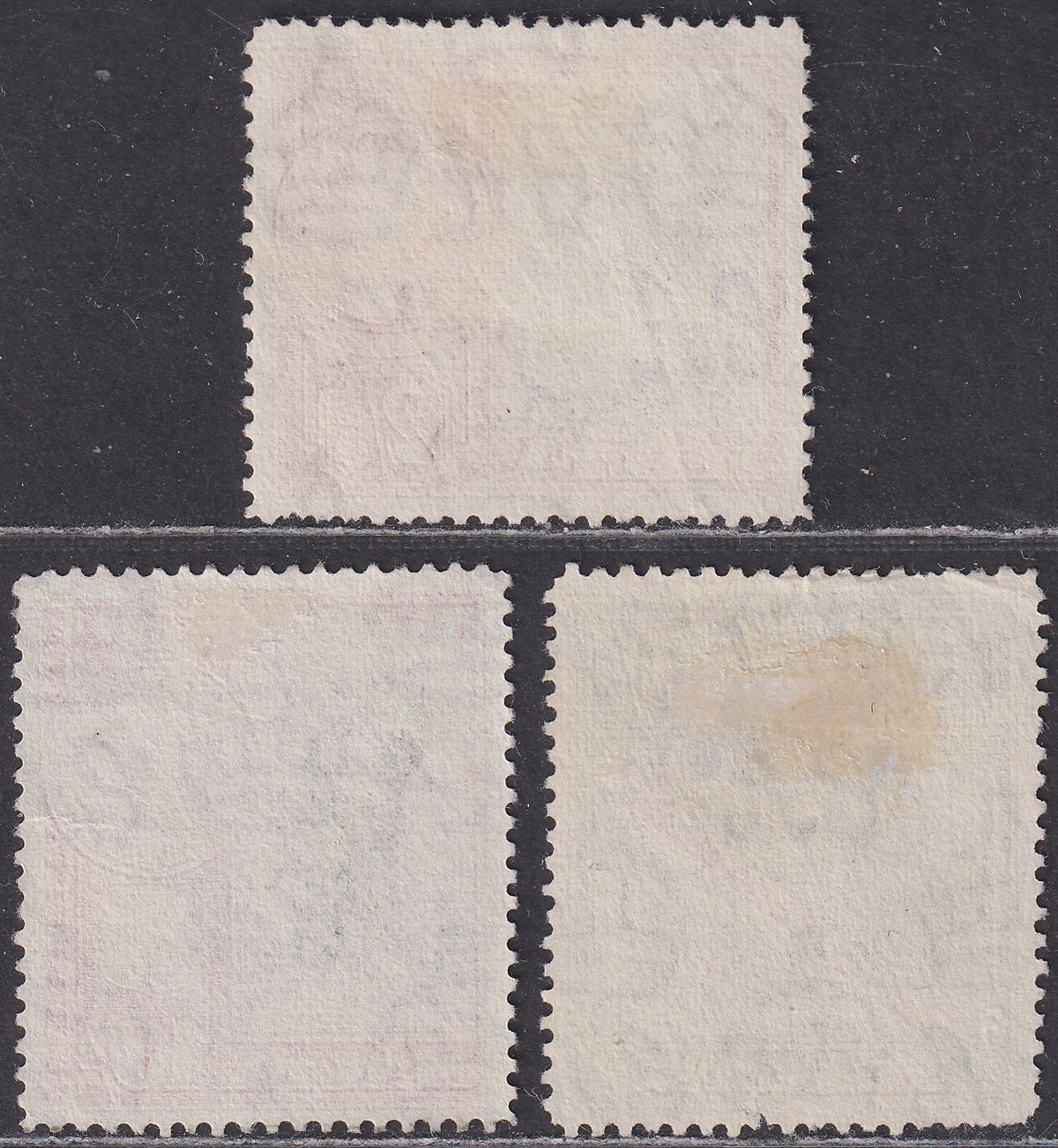 Malta 1948 KGVI Self Government Overprint 2sh6d, 5sh, 10sh Used SG246-248 c £48