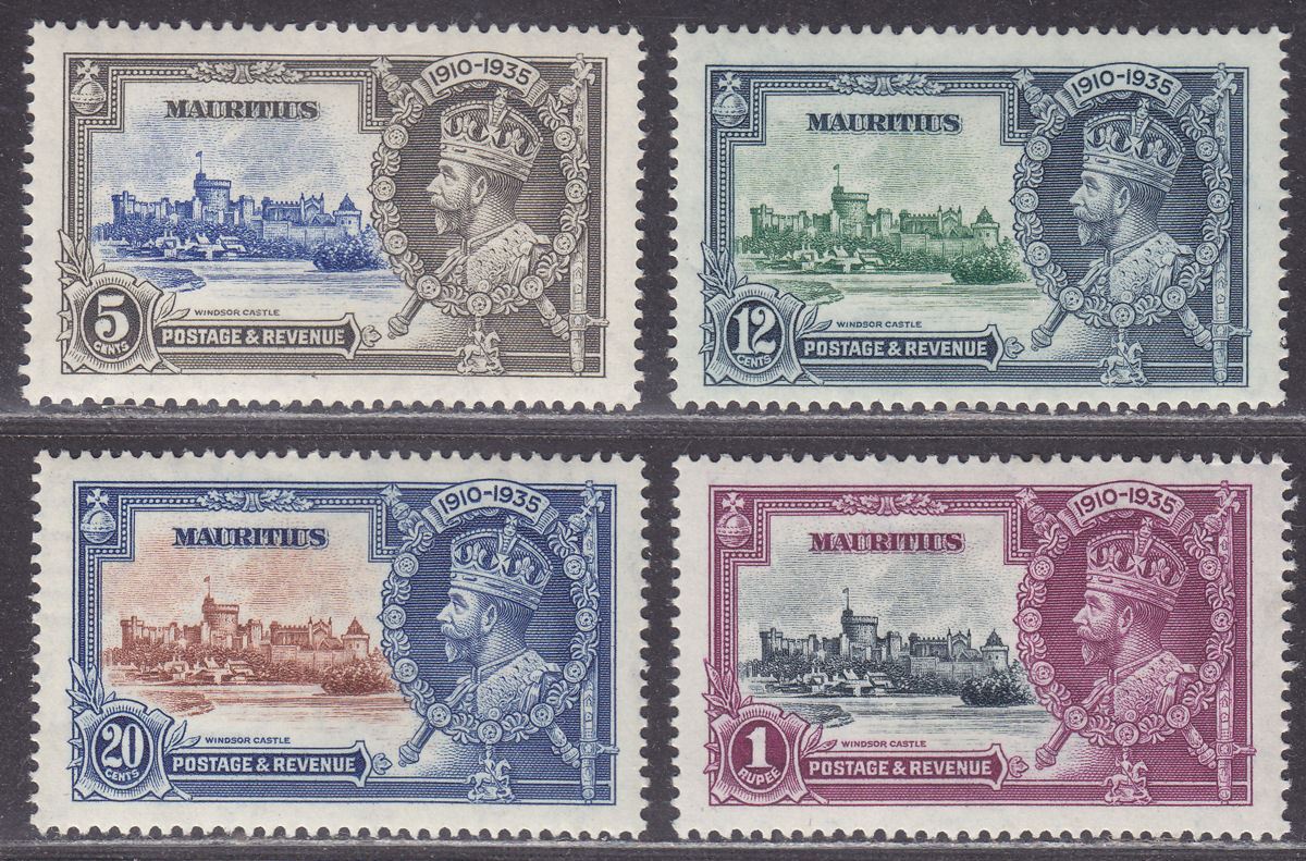 Mauritius 1935 KGV Silver Jubilee Set Mint SG245-248 cat £35