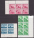 Click for more photos and details Mauritius 1953 Queen Elizabeth II 2c, 5c, 50c Blocks Mint SG293 SG296 SG302