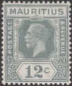 Click for more photos and details Mauritius 1934 King George V 12c Grey Type B UM Mint SG232b cat £23 MNH