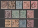 Click for more photos and details Mauritius 1863-72 Queen Victoria wmk CC 1sh, 5sh Selection Used