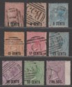 Click for more photos and details Mauritius 1878 Queen Victoria Surcharge Set Used SG83-91 cat £200