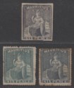 Click for more photos and details Mauritius 1861-62 QV Britannia 6d Selection Unused SG33 SG54-55 with faults
