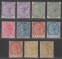 Click for more photos and details Mauritius 1883-94 Queen Victoria Part Set to 25c Mostly Mint