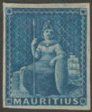 Click for more photos and details Mauritius 1858 QV Britannia Blue Imperf Unissued Unused SG31 cat £13 as mint