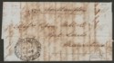 Click for more photos and details Mauritius 1854 Incoming Entire from London w Packet Letters Oval stamp removed