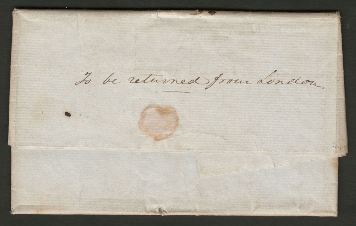 Mauritius 1832 Pair of Letters + Outer Wrapper written Ship Victory at Mauritius